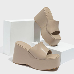 Zapatos de tacón alto con plataforma y hebilla, estilo británico, para exteriores, moda de verano, para desfiles, suministro a Europa, bailarinas. - Product Image 5