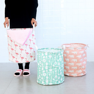 <b>Large</b> foldable portable laundry <b>basket</b>/<b>storage</b> <b>basket</b>, made of fabric, suitable for bathroom use. - Product Image 3