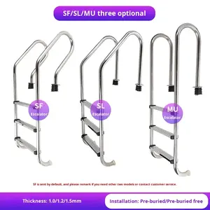 <span class=keywords><strong>Echelle</strong></span> de <span class=keywords><strong>piscine</strong></span> universelle Z-Step en acier inoxydable Accessoire pour piscines <span class=keywords><strong>hors</strong></span> <span class=keywords><strong>sol</strong></span> - Product Image 4