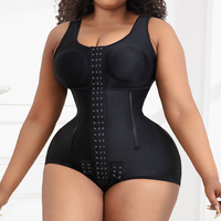 Faja colombienne post-opératoire respirante pour femme, gaine amincissante sculptante avec contrôle abdominal