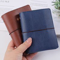 Carnet de voyage en cuir imprimé avec logo personnalisé, format A6/A7, classeur à feuilles mobiles, bloc-notes 120 feuilles