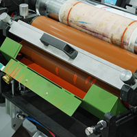 RTIN450 Meilleur design 8 couleurs 8 LED UV Machine d'impression flexible pour film étirable PE PET à moteur servo unique avec système de refroidissement