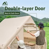 Tente de camping portable gonflable entièrement automatique JIAWEI 6.3, imperméable 3000 mm, protection solaire UPF50
