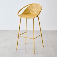 Chaise haute d'extérieur moderne pour îlot de cuisine, tabouret de bar en plastique durable pour la maison, l'hôtel, la salle à manger, le salon, stable