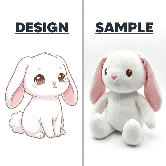 Make Your Own Custom Bunny Plushie Personalizable Cute Stuffed Animals Cotton Custom Plush Rabbit Toy OEM Easter Gift