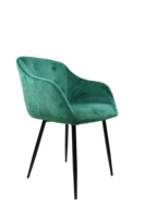 Fauteuil moderne en velours à hauteur réglable avec pieds en métal pour la maison, le bureau, le salon, la cuisine, le bar et la salle à manger