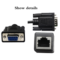 Câble adaptateur Ethernet RJ45 DB9 9 broches mâle-femelle CAT5/CAT6 avec blindage tressé, conducteur en cuivre nu, gaine PVC pour ordinateur et home cinéma