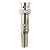 Connecteurs coaxiaux BNC mâles plaqués or RG59 RG6 pour vidéosurveillance domestique, adaptateur en laiton, pièces de télécommunications