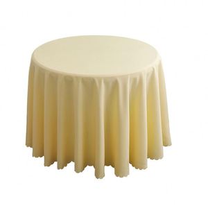 Nappes rondes de 280 cm de diamètre, couleur unie, style scandinave, idéales pour les hôtels, les mariages et les fêtes - Product Image 1