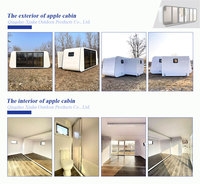 Cabane modulaire portable Apple |   Maisonnette isolée préfabriquée pour le glamping, idéale pour les centres de villégiature et l'habitation
