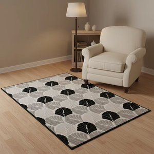 Tappeto Jacquard su Misura, Morbido Tappeto in Microfibra con Motivi per Soggiorno e Camera da Letto - Product Image 4