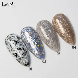 Lehchis Free Custom Unique 12colors Christmas Gel Collection set box OEM nail gel supplies design high end nail polish