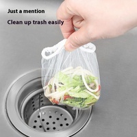 100 Filter sampah plastik sekali pakai, untuk wastafel dapur, saluran pembuangan, lantai Anti memblokir, kandang dengan jaring Anti pemblokiran