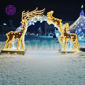 Arco de luz LED IP65 personalizado para bodas navideñas en interiores e iluminación de jardines exteriores - Product Image 4