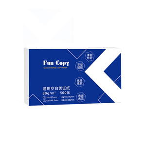 80gsm hoja <span class=keywords><strong>de</strong></span> papel blanco 240x140mm papel <span class=keywords><strong>de</strong></span> impresión 500 hojas/paquete papel <span class=keywords><strong>de</strong></span> cupón en blanco - Product Image 2