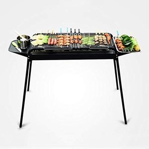 Parrilla de Carbón Portátil Multifuncional Plegable para Uso en Exteriores, de Acero Inoxidable, Sin Humo, Resistente al Viento, Antiadherente - Product Image 4