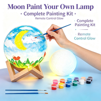 Kit de peinture DIY Lampe Lune pour enfants, gamme Playhouse, pour détaillants, présentoirs de vente au détail, sélection de catalogue de revente mondiale