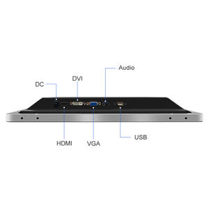 Écran LCD industriel tactile capacitif PCAP 15 pouces <span class=keywords><strong>4</strong></span>:3 HD USB VGA AV BNC, montage mural, OEM ODM, cadre en aluminium, 1024*768 - Product Image 5