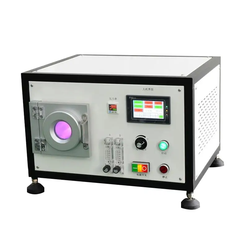 Vakum tipi küçük plazma temizleme makinesi, yüzey baskı, aktivasyon modifikasyonu tedavisi öncesi kaplama