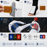 Puce de capteur RFID flexible pour système de notation électronique de Taekwondo, équipement de protection sportive, étiquette de détection intelligente intégrée ISO 15693