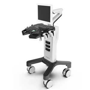 Longermay chariot vétérinaire Machine à ultrasons avant Double poignée de traction trois prises de sonde actives - Product Image 3