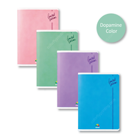 Carnet d'exercices A5 édition limitée, couleurs pastel assorties disponibles, impression personnalisée acceptable pour les commandes en gros.