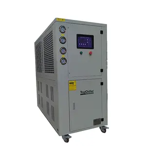 OEM/ODM disesuaikan pendingin Air hidroponik 10HP 25KW 10 Ton pendingin udara portabel Unit pendingin dibangun dengan tangki Air dan pompa