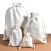 Pochette à cordon en coton 100% avec logo personnalisé, vente en gros, sac en coton écologique réutilisable pour cadeaux, bijoux, emballage de mariage, OEM