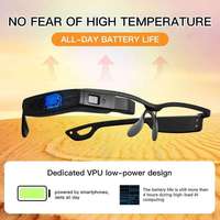 Smart New Lightweight AR Glasses Reconnaissance de plaque d'immatriculation de détection de visage Matériel MR étanche pour caméra de réalité augmentée