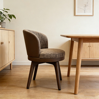 Chaise de salle à manger moderne rotative à 360 degrés, accoudoirs réglables, design élégant, mobilier confortable pour la maison, imperméable, cuisine, bureau