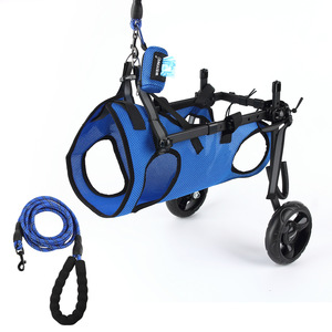 Silla de Ruedas Plegable para Mascotas, Ajustable para Perros, Tallas XXS, XS, S, M, L, con Chaleco de Malla y 2 Ruedas, Carrito de Movilidad para Parálisis de Extremidades Traseras - Product Image 6