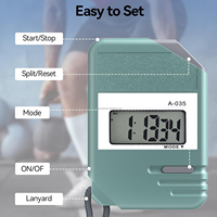 Digitaler Stoppuhr-Timer mit großem Display, Runden- und Zwischentimer-Modus, wasserdichter Handtimer für Trainer, Laufen, Schwimmen, Training