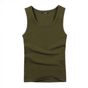 Camiseta sin Mangas SASPORTS League para Hombre, Cuello Redondo, Color Sólido, Transpirable, 100% Algodón, Corte Regular, Ropa Casual de Primavera - Product Image 5