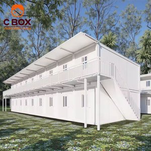 บ้านสำเร็จรูปแบบโมดูลาร์ 2 ชั้น แบบปรับแต่งได้ Cbox สำหรับสำนักงาน บ้านเคลื่อนที่ขนาดเล็ก หอพัก บ้านพักคนงาน บ้านแบบแพ็คสำเร็จรูป บ้านคอนเทนเนอร์ - Product Image 3