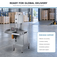 Mesin Gergaji Tulang Listrik Stainless Steel ZHIMING Baru, Tegangan 220V/380V, Kapasitas 500-1000KG/Jam untuk Pemotongan Daging Beku, Cocok untuk Tukang Daging