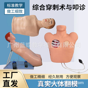 Simulación completa de punción y percusión lumbar, manejo de neumotórax, drenaje torácico cerrado y simulación de punción. - Product Image 3