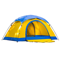 Tente OEM avec poteaux en alliage d'aluminium 7001 et fermetures éclair YKK, tente dôme double couche imperméable avec bâche de protection pour la randonnée en extérieur