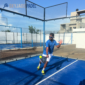 Césped <span class=keywords><strong>Artificial</strong></span> para Pista de Pádel QFAN de 12 mm, Equipo para Pista de Tenis de Pádel con Vidrio Templado - Product Image 4