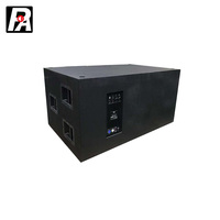 Système de haut-parleurs actifs à double subwoofer de 18 pouces, puissance de sortie de 2000 W, réponse en fréquence de 5 Hz à 20 kHz, impédance de 8 ohms, utilisation professionnelle