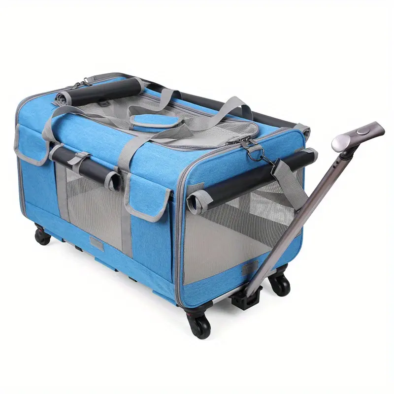 Factory Direct Extra Large Portable Detachable Pet Trolley Case Large Foldable Pet Bag Pet Travel Carrier Bag