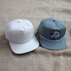 Casquette Snapback Personnalisée OEM à 5 Panneaux, Bord Plat, Logo Personnalisé, Imperméable, Performance en Nylon, Non Structurée, Surf, Corde, Casquette de <span class=keywords><strong>Surfeur</strong></span> - Product Image 3