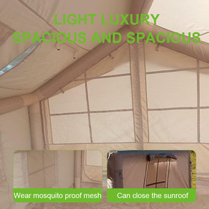 Lều bơm hơi cho <span class=keywords><strong>2</strong></span> 3 4 người, lều bơm hơi 4 mùa để cắm trại, lều nhà bơm hơi chống thấm nước, chống gió cho người lớn - Product Image 4