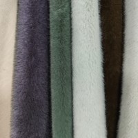 Tissu en fausse fourrure de renard à poils longs couleur unie, anti-chute de poils, doux et moelleux, pour manteau d'hiver pour femme, bordure de capuche et décoration intérieure de luxe