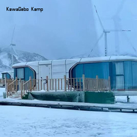 Kawagebo-Maison capsule commerciale moderne de luxe préfabriquée de 40 pieds, petite maison à capsules pour 2 chambres à coucher