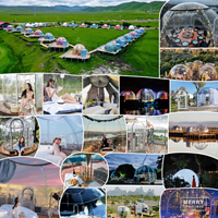 Dôme transparent de qualité supérieure 2026 pour camping, hôtel, restaurant – Tente igloo résistante au froid en polycarbonate transparent – En promotion