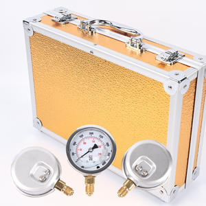 Manómetro de Presión para Excavadora Color Dorado, Venta al por Mayor de Fábrica, Instrumento de Presión de Tres Manómetros y Nueve Cabezas para Excavadoras - Product Image 2