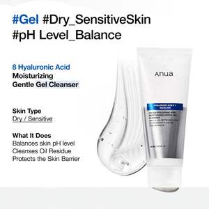 Gel Limpiador Hidratante con Ácido Hialurónico Anua 150 ml Para Todo Tipo de Piel, Uso Diario - Product Image 6