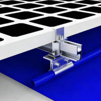 Rail de guidage en aluminium pour installation solaire, système d'installation solaire facile à poser, accessoires photovoltaïques pour toiture et sol