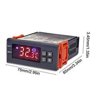 STC-3000 ℃ / ℉   Termostato Digital con Pantalla, Controlador de Temperatura para Caldera con Alarma y Protección de Calefacción y Refrigeración