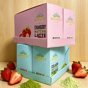 Customized Foldable <b>Paper</b> <b>Box</b> Matte Lamination <b>Box</b> Food <b>Box</b> For Coffee Matcha Powder Packaging - Product Image 5